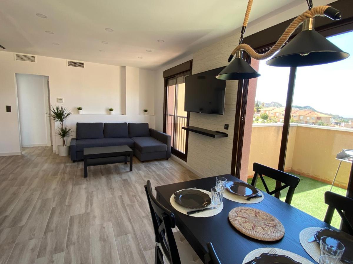 Ferienwohnung Precioso Atico Con Vistas Al Mar Y La Montana Águilas Exterior foto